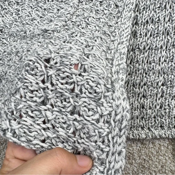 NWT Style & Co. Gray and Cream Knit Cardigan Sweater - Picture 3 of 12